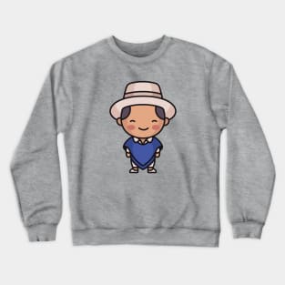 Cute Traditional Ecuadorian Villager Crewneck Sweatshirt